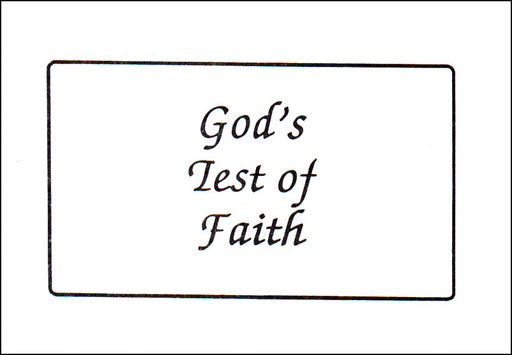 God's Test of Faith