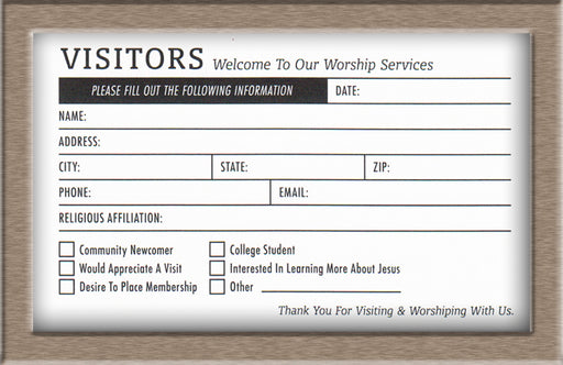 Visitor Card