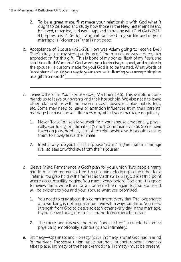 Marriage: A Reflection of God's Image