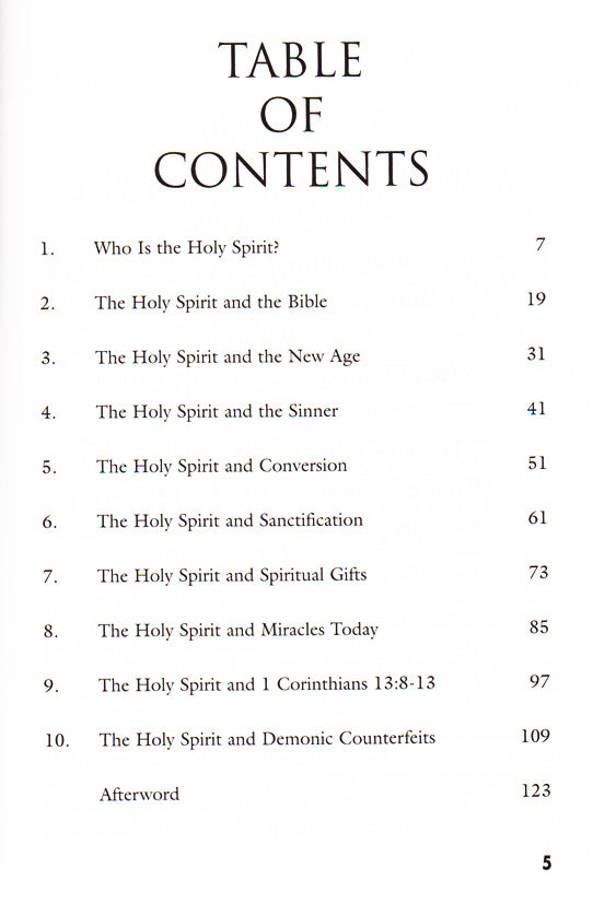 Table of Contents