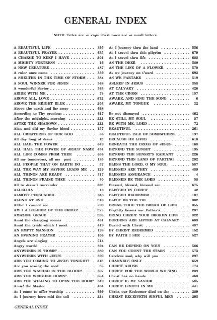 Hymns for Worship Hymnal - Blue Hardback