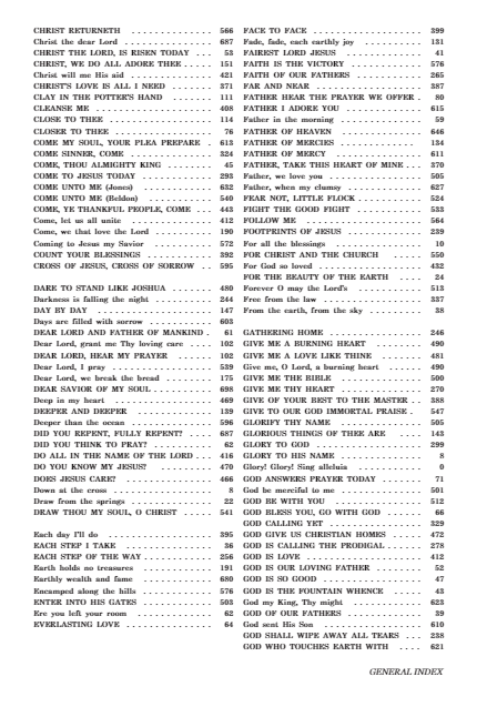 Hymns for Worship Hymnal - Blue Hardback