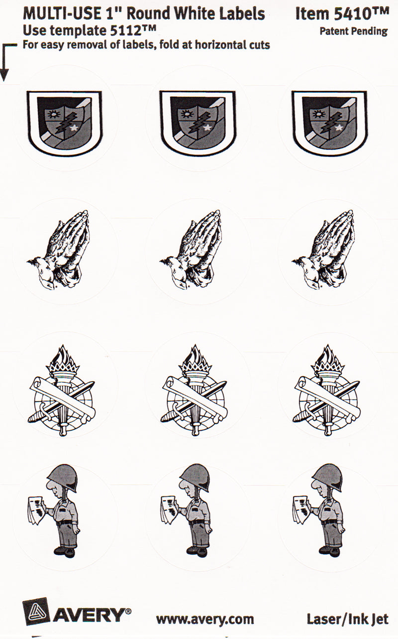 Bible Boot Camp Duty Stickers