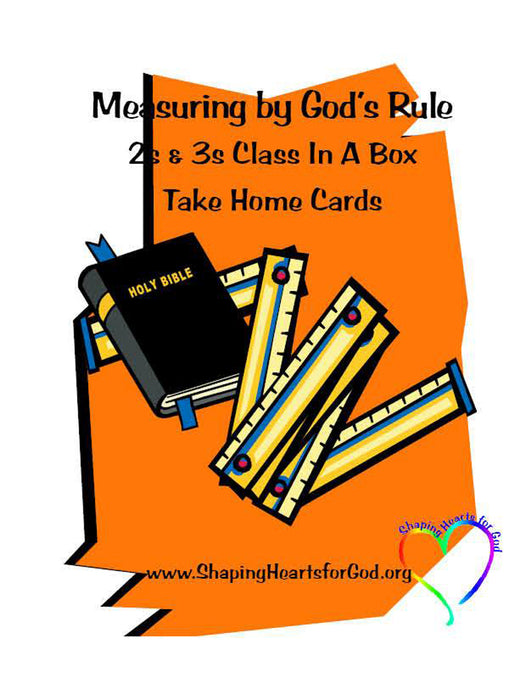 Measuring By God's Rule Take Home Cards (Kings and Prophets)