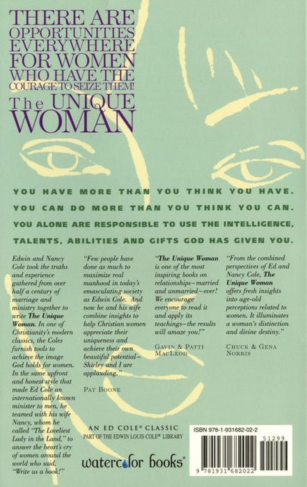 The Unique Woman: Insight and Wisdom to Maximize Your Life — One Stone  Biblical Resources