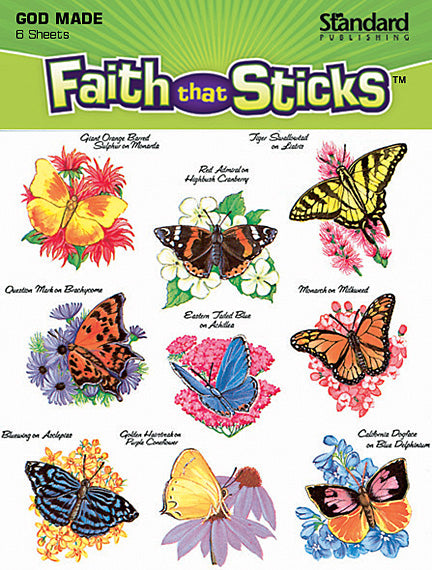 God's Beautiful Butterflies Stickers