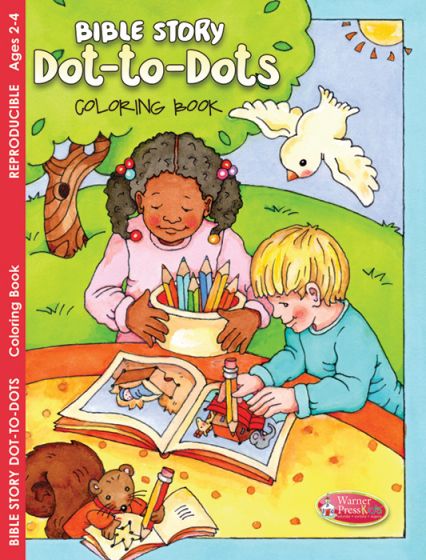 Bible Story Dot-to-Dots Coloring and Activity Book Ages 2-4