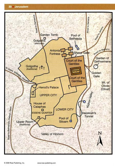 Then and Now Bible Map Insert