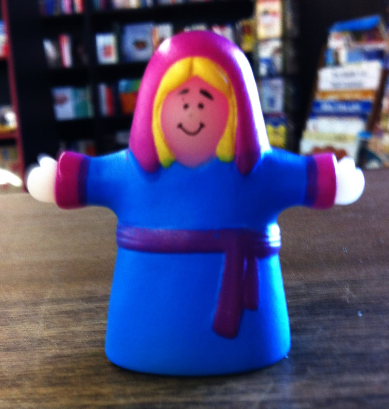 Finger Puppet - Woman (Blue)