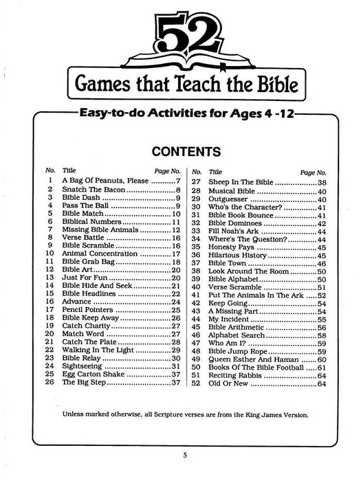 52 Games That Teach the Bible