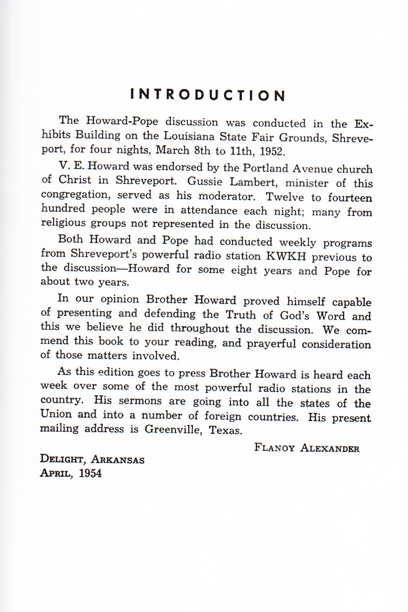 Howard-Pope Introduction