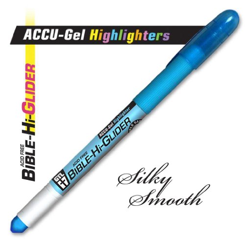 Accu-Gel Bible Hi-Glider Highlighter, Blue