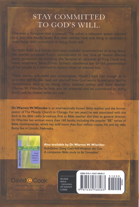 Be Committed - Ruth & Esther