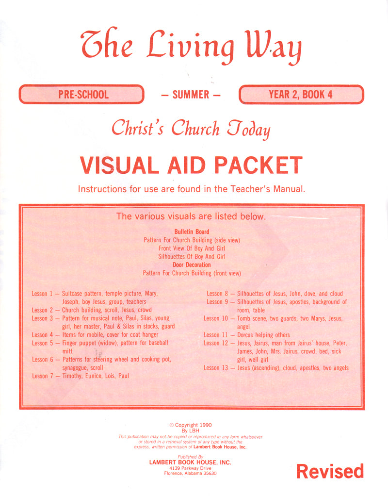 PRESCHOOL 2-4 VIS - Christ's Church Today