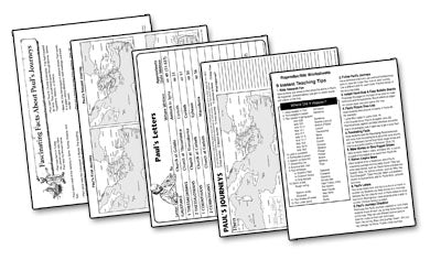 Paul's Journeys Then & Now Laminated