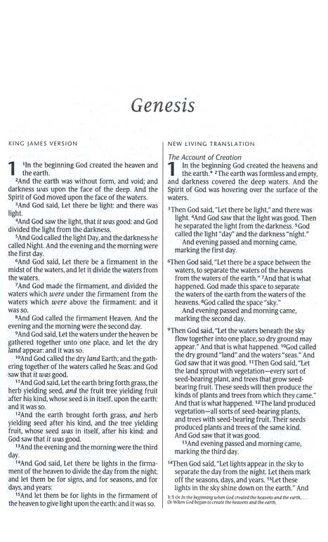 People's Parallel Bible-KJV/NLT - Hardcover