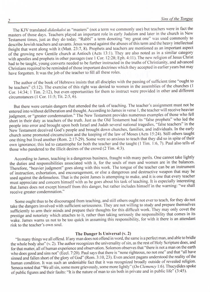 Sins of the Tongue Sample 2