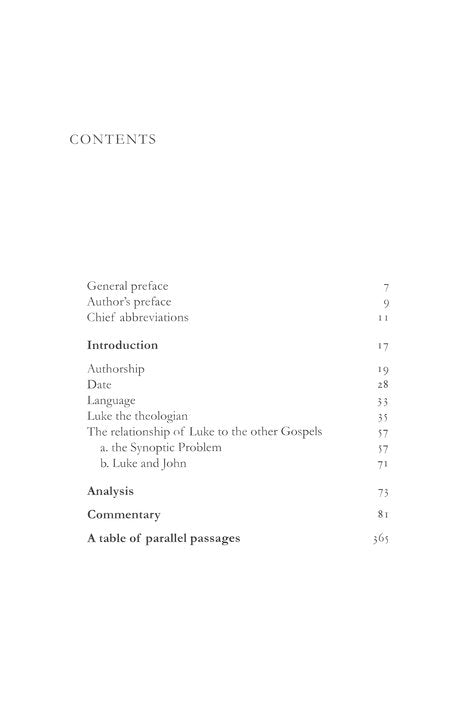 Tyndale New Testament Commentary:  Luke