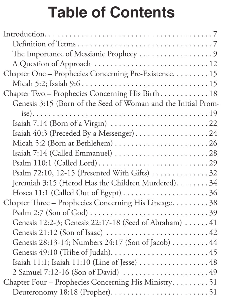 Table of Contents