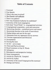 Table of Contents