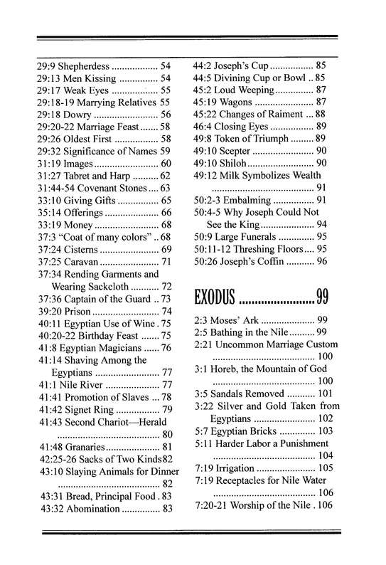 New Manners & Customs of the Bible