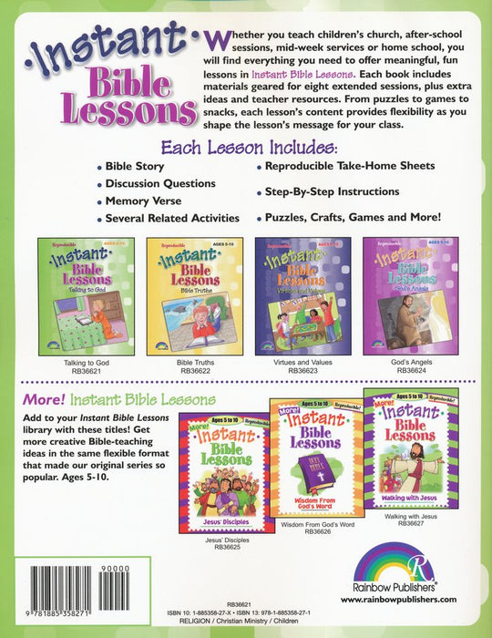 Talking to God Instant Bible Lessons (Ages 5-10)