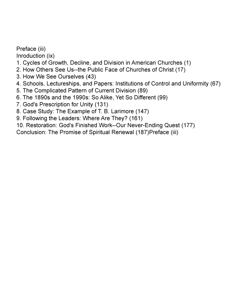 Will the Cycle Be Unbroken?