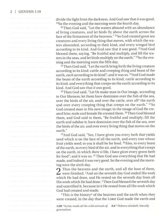 NKJV Journal the Word Bible Large Print,  Brown Bonded Leather