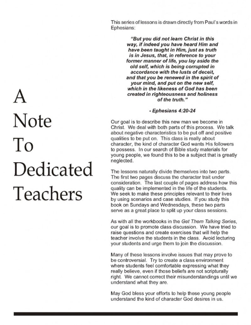 Note To Dedicated Teachers