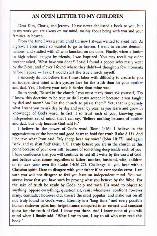 Denominational Doctrines Back Cover