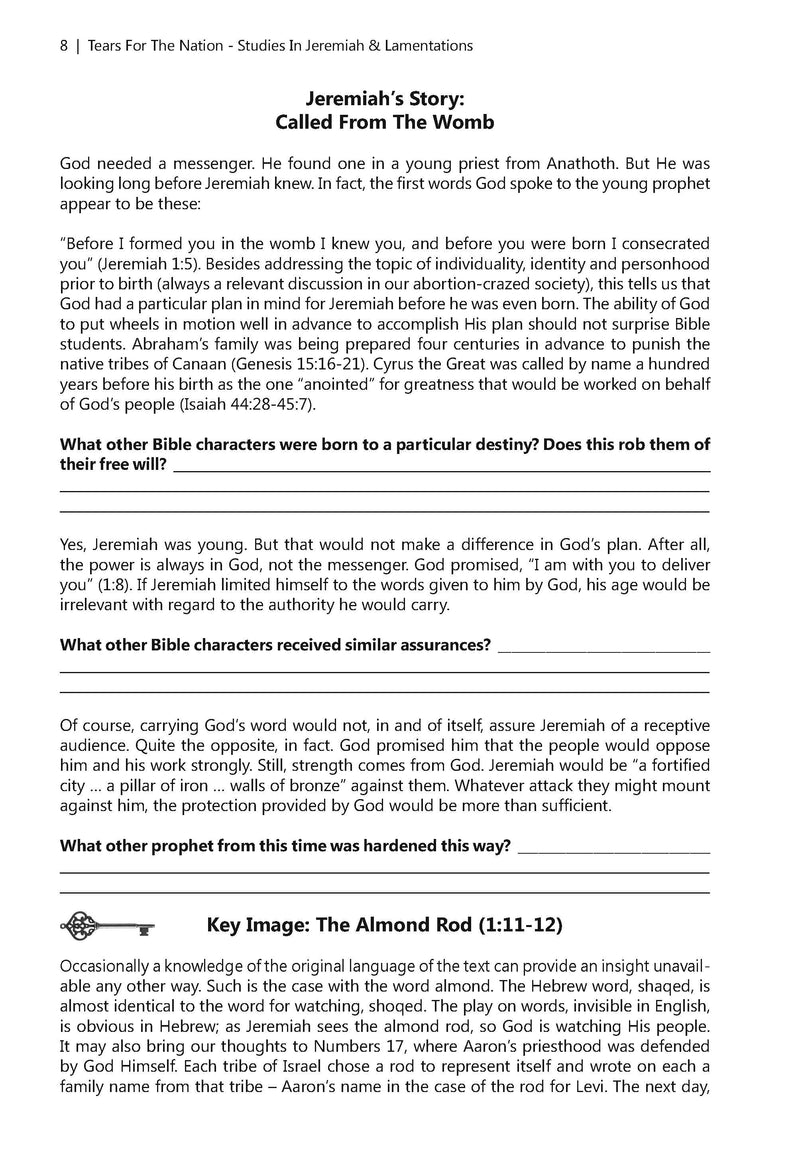 Tears For the Nation: Studies in Jeremiah & Lamentations