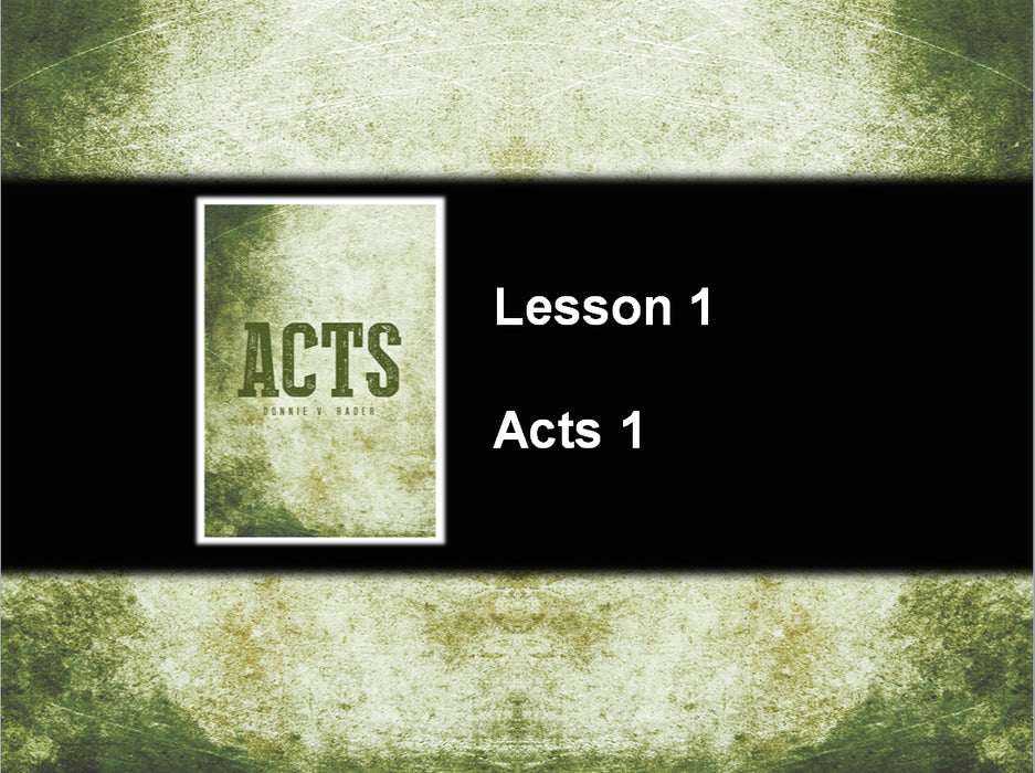 Acts - Downloadable PowerPoint Presentation